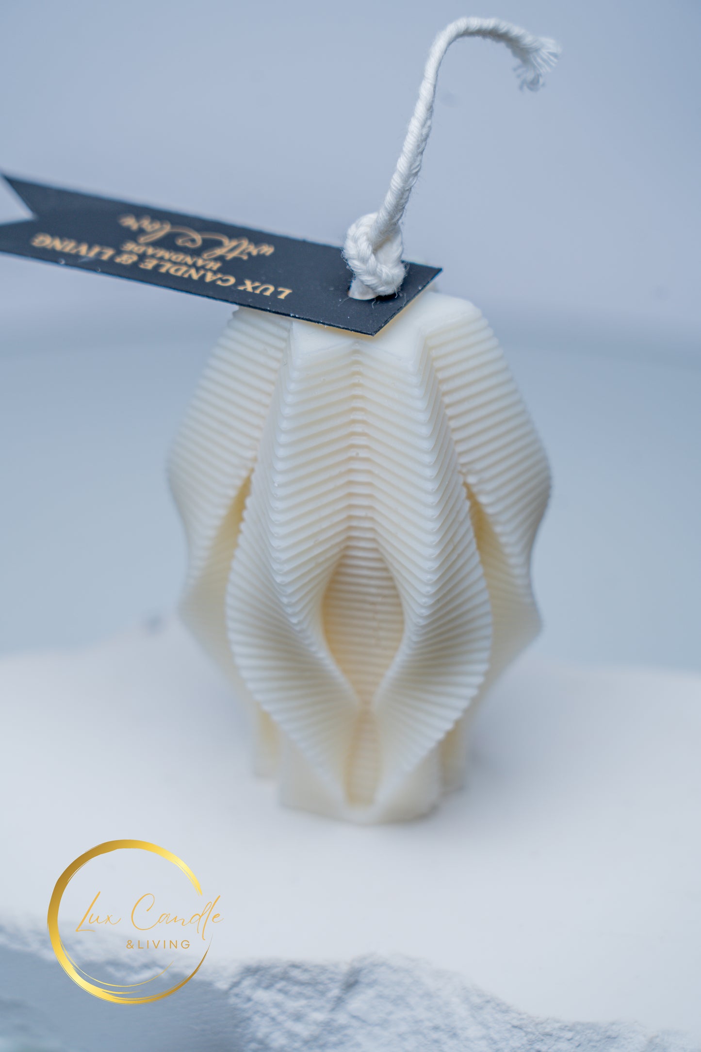Sculpted Wave Candle