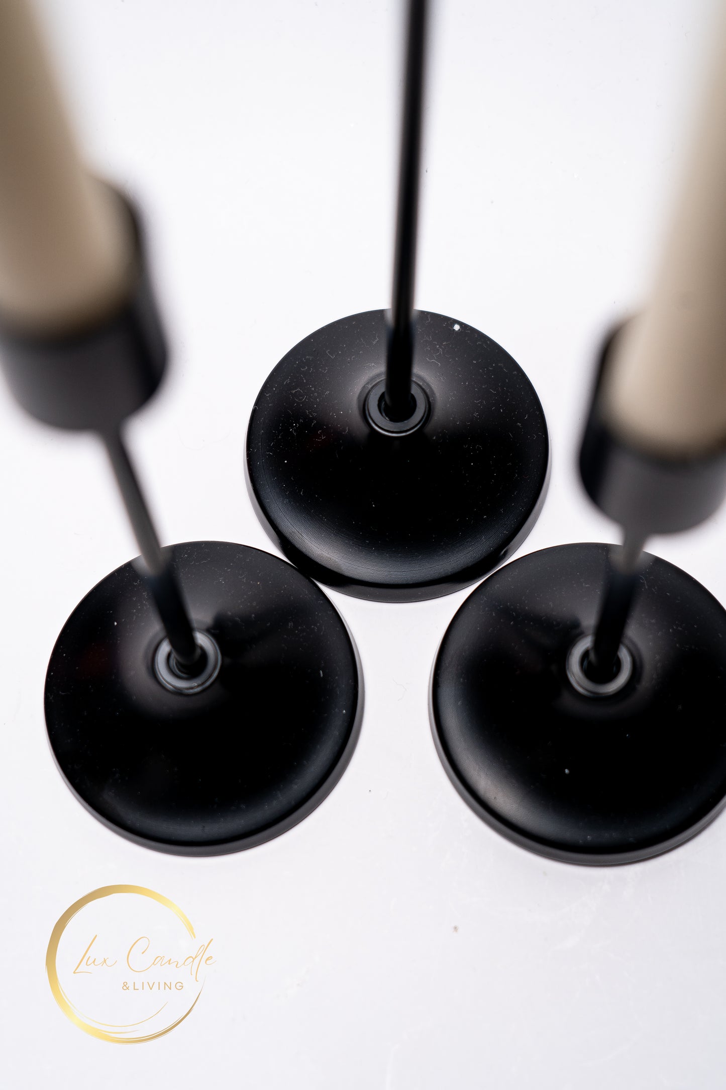 candle holder set of 3 black