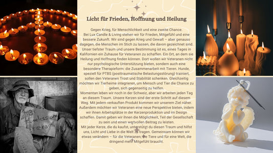 Lux Candle & Living: Unser Traum, nach Kalifornien auszuwandern und ein Zuhause für Veteranen und Tiere zu schaffen