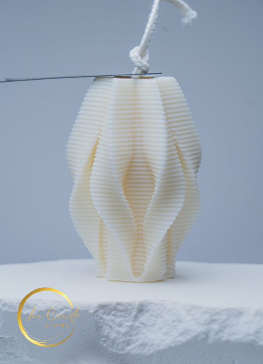 Sculpted Wave Candle