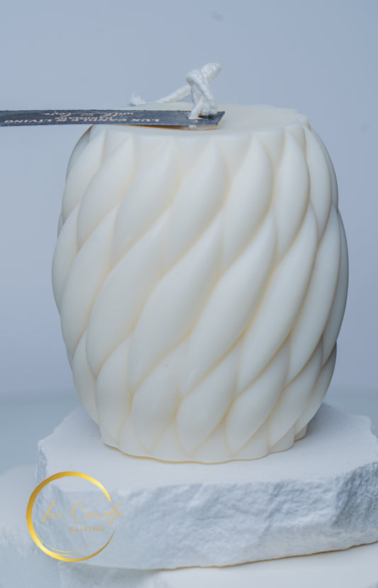 Golden Ripple Candle