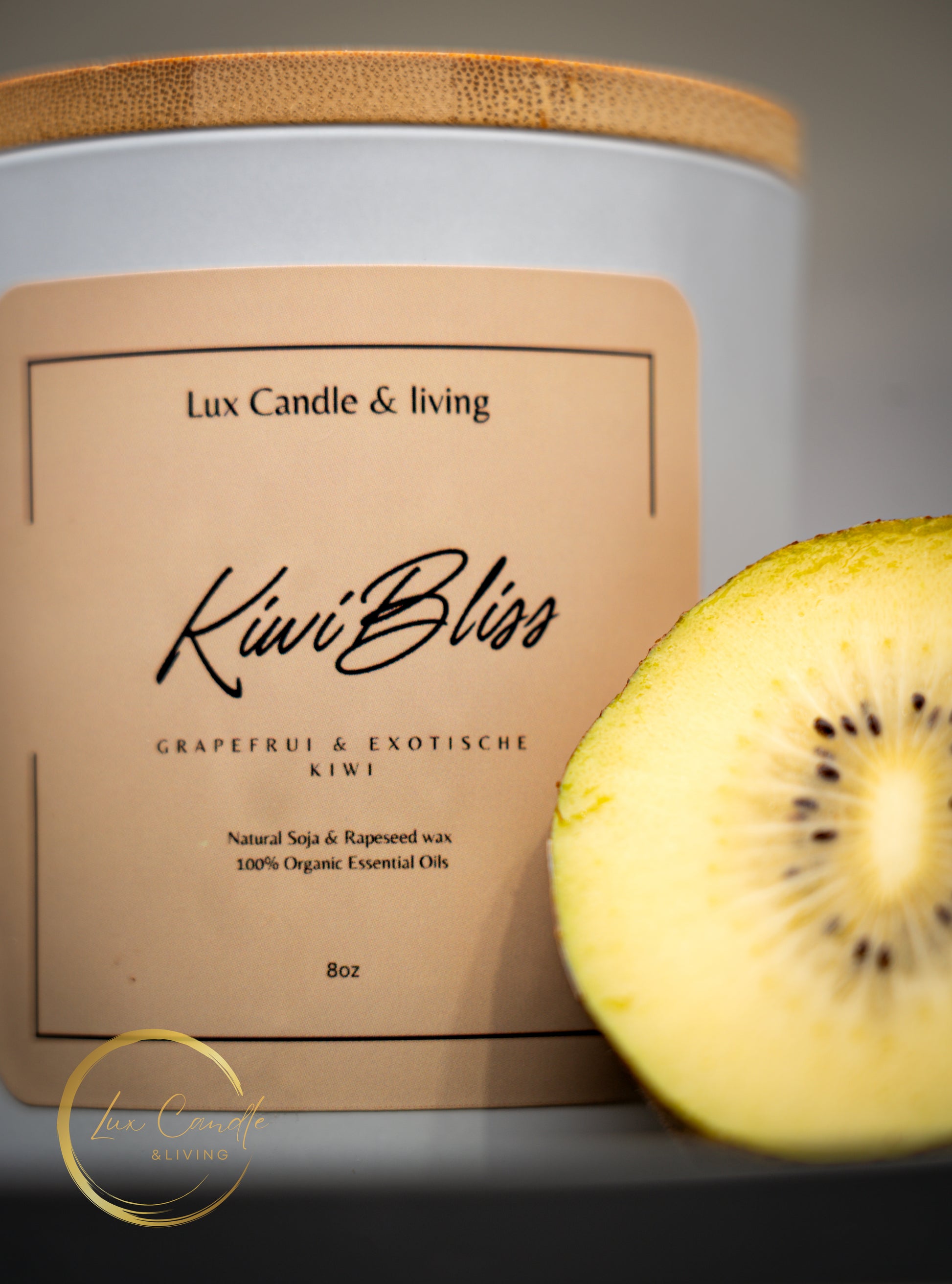 Duftkerze Kiwi Bliss - Lux Candle & living